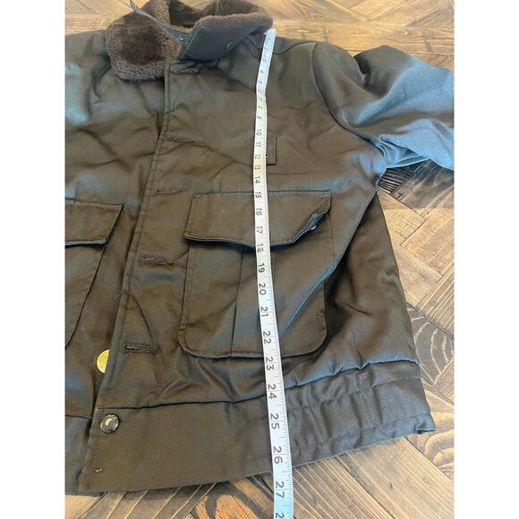 Vintage Tuffy ANR Bomber Jacket Mens 42L 70s Flight Coat Nylon Full Zip Flaws - Picture 5 of 11